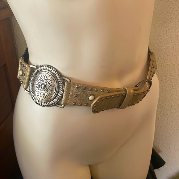 Another Line Leather Western Medallion Belt 32” - Picture 1 of 6